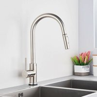 Küchenhahn mit abnehmbarer Dusche mit Multifunktionslieferant gebürstetes Nickel von ROSMMEL