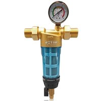 Messingwasserfilter mit selbstreinigendem Edelstahlgewebe mit Manometer von ROSMMEL