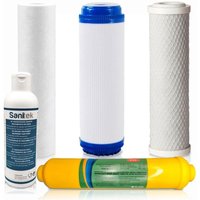 Universal 5-stufige Umkehrosmose Ersatzfilter Set Remineralisierender Nachfilter. SANITEK-Desinfektionsmittel Universal 5-stufige Umkehrosmose Ersatzfilter Set Remineralisierender Nachfilter. SANITEK-Desinfektionsmittel von ROSMMEL