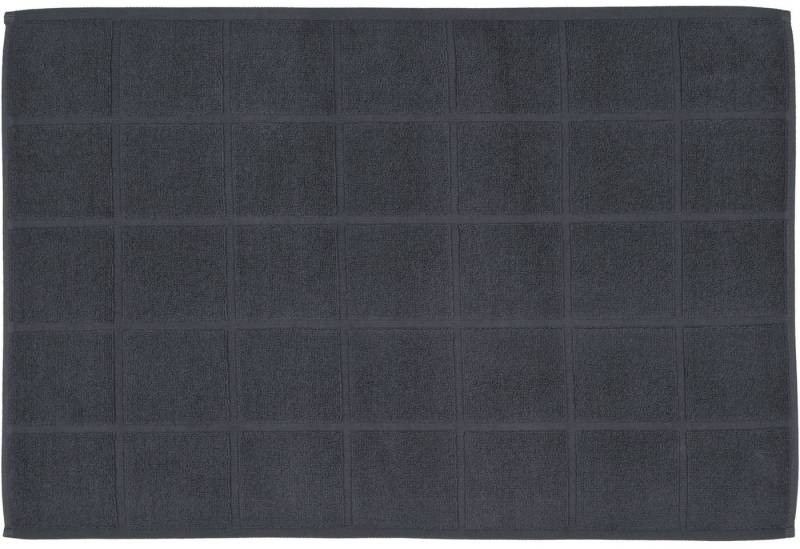 ROSS Duschmatte Ross Duschmatte Zwirn- Frottee Quadratmuster, Baumwolle von ROSS