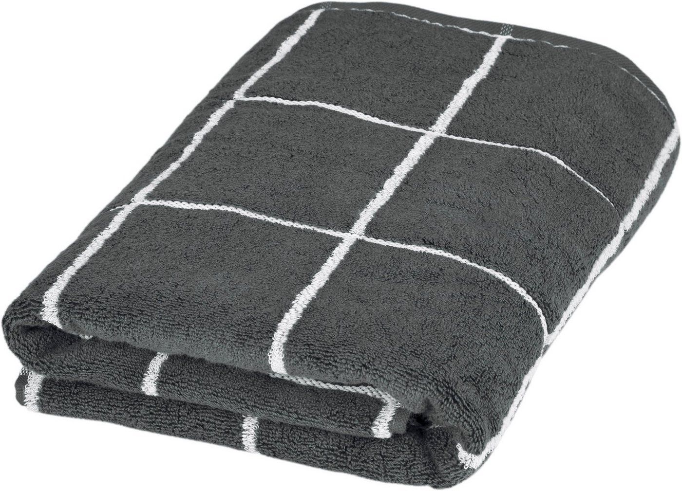 ROSS Duschtuch Cashmere Überkaro, Frottier (1-St), 100% Baumwolle, kariert, in modischen Karo Farben von ROSS