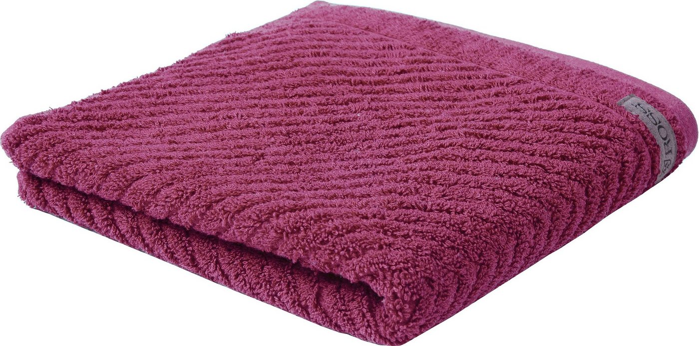 ROSS Duschtuch Smart, Frottier (1-St), Uni-Rippe mit Velourslabel von ROSS