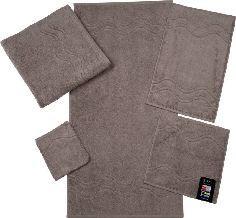 ROSS Gästehandtuch Cashmere feeling, Frottier (6-St), mit Wellen-Bordüre von ROSS