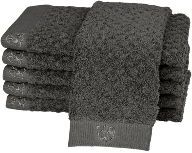 ROSS Gästehandtücher Harmony, Frottier (Packung, 6-St), 100 % Baumwolle, Hoch Tief Struktur, viele Farben von ROSS