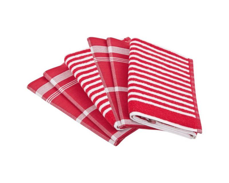 ROSS Geschirrtuch Exclusiv, (Spar-Set, 2 X Geschirrtuch (50 X 70cm), 1 X Küchentuch (50 X 50cm), 4 X Geschirr- 2 X Küchentuch im Set - Saugstark von ROSS