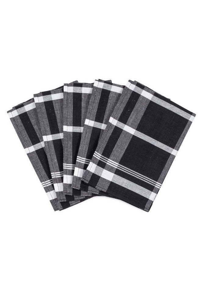 ROSS Geschirrtuch Exclusiv, (Spar-Set, 5-tlg., 5 X Geschirrtuch (50 X 70cm), 5 X Geschirrtuch im Set - Baumwolle - Strapazierfähig von ROSS