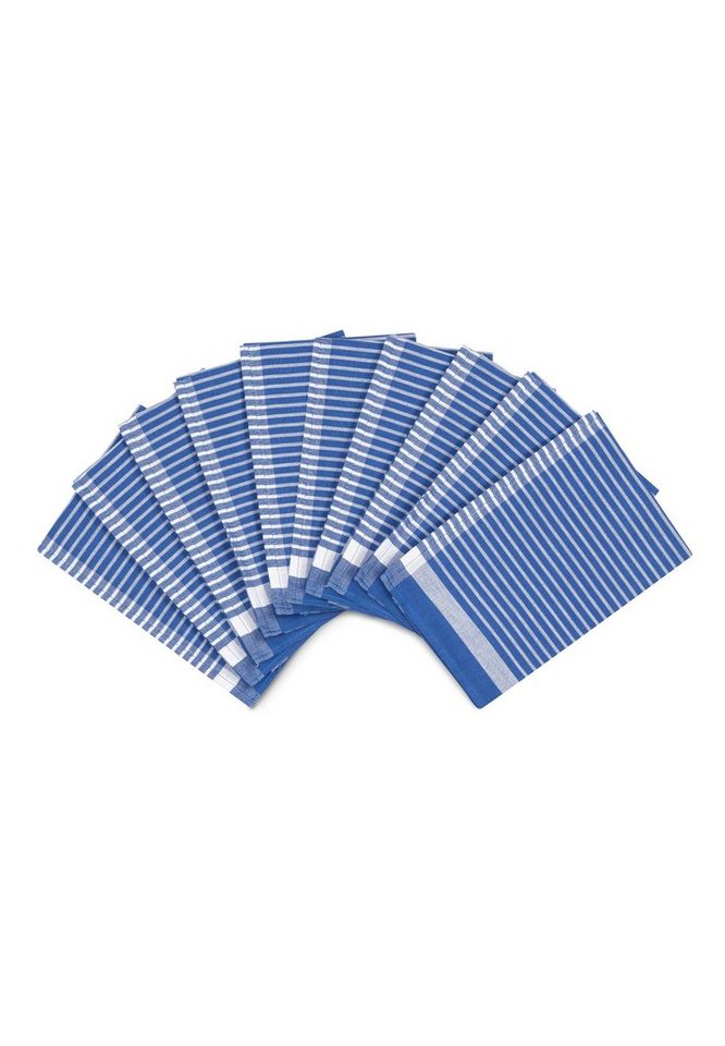 ROSS Geschirrtuch Exclusiv - Halbleinen, (Spar-Set, 10-tlg., 10 X Geschirrtuch (50 X 70cm), 10 X Geschirrtuch im Set - Baumwolle - Strapazierfähig von ROSS