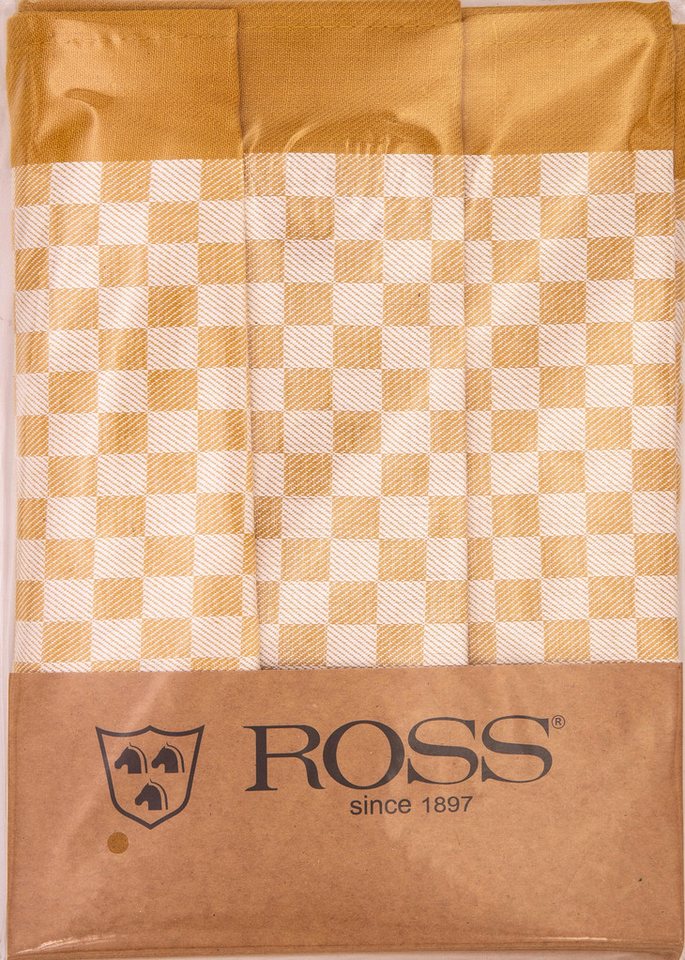 ROSS Geschirrtuch Ross Geschirrtücher 3er Pack Baumwolle, Set mit 3 Geschirrtüchern von ROSS