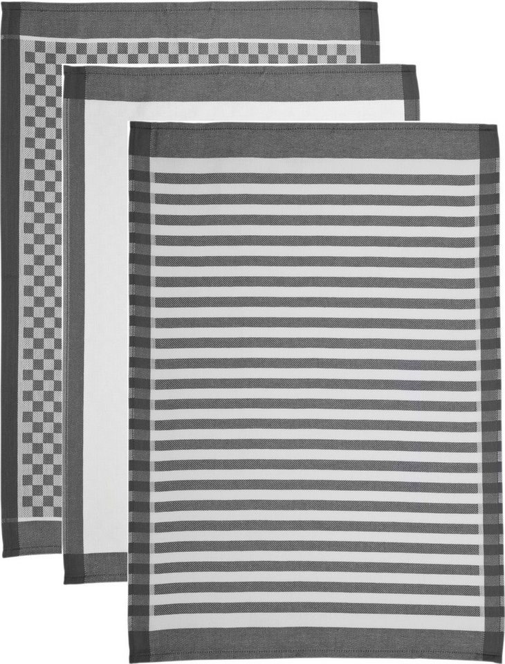 ROSS Geschirrtuch SUPERIOR, (Set, 3-tlg., 3x Geschirrtuch 50x70 cm) von ROSS