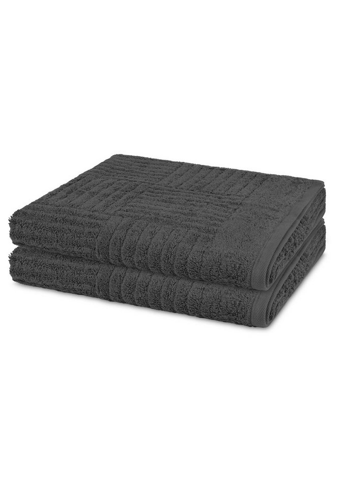 ROSS Handtuch Set Carre, Walkfrottee (Spar-Set, 2-St), 2 X Duschtuch im Set - Baumwolle - Saugstark ROSS Handtuch Set Carre, Walkfrottee (Spar-Set, 2-St), 2 X Duschtuch im Set - Baumwolle - Saugstark von ROSS