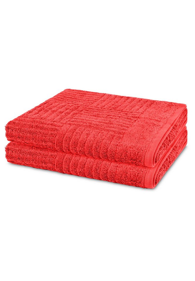 ROSS Handtuch Set Carre, Walkfrottee (Spar-Set, 2-St), 2 X Duschtuch im Set - Baumwolle - Saugstark ROSS Handtuch Set Carre, Walkfrottee (Spar-Set, 2-St), 2 X Duschtuch im Set - Baumwolle - Saugstark von ROSS