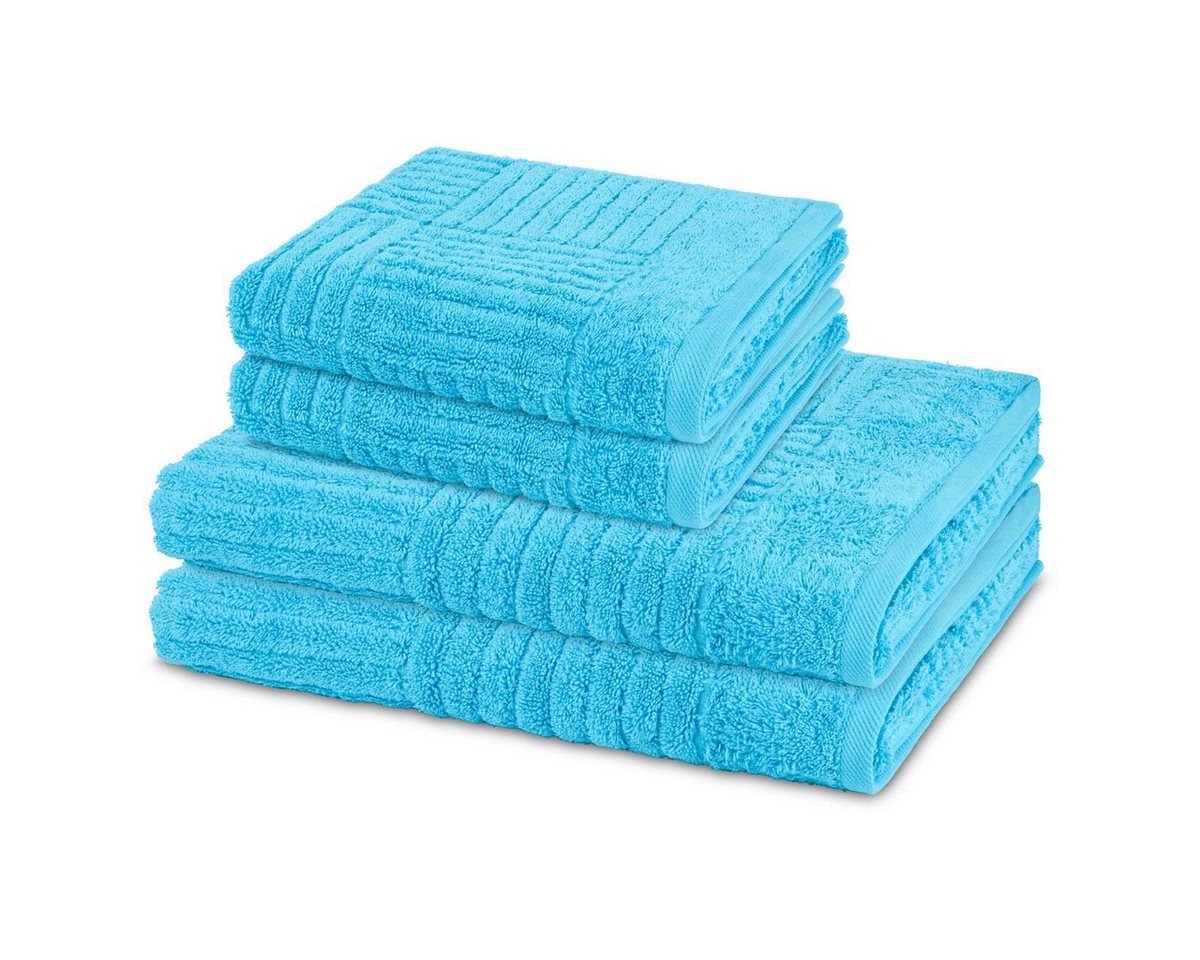 ROSS Handtuch Set Carre, Walkfrottee (Spar-Set, 4-St), 2 X Handtuch 2 X Duschtuch im Set - Baumwolle - Saugstark ROSS Handtuch Set Carre, Walkfrottee (Spar-Set, 4-St), 2 X Handtuch 2 X Duschtuch im Set - Baumwolle - Saugstark von ROSS