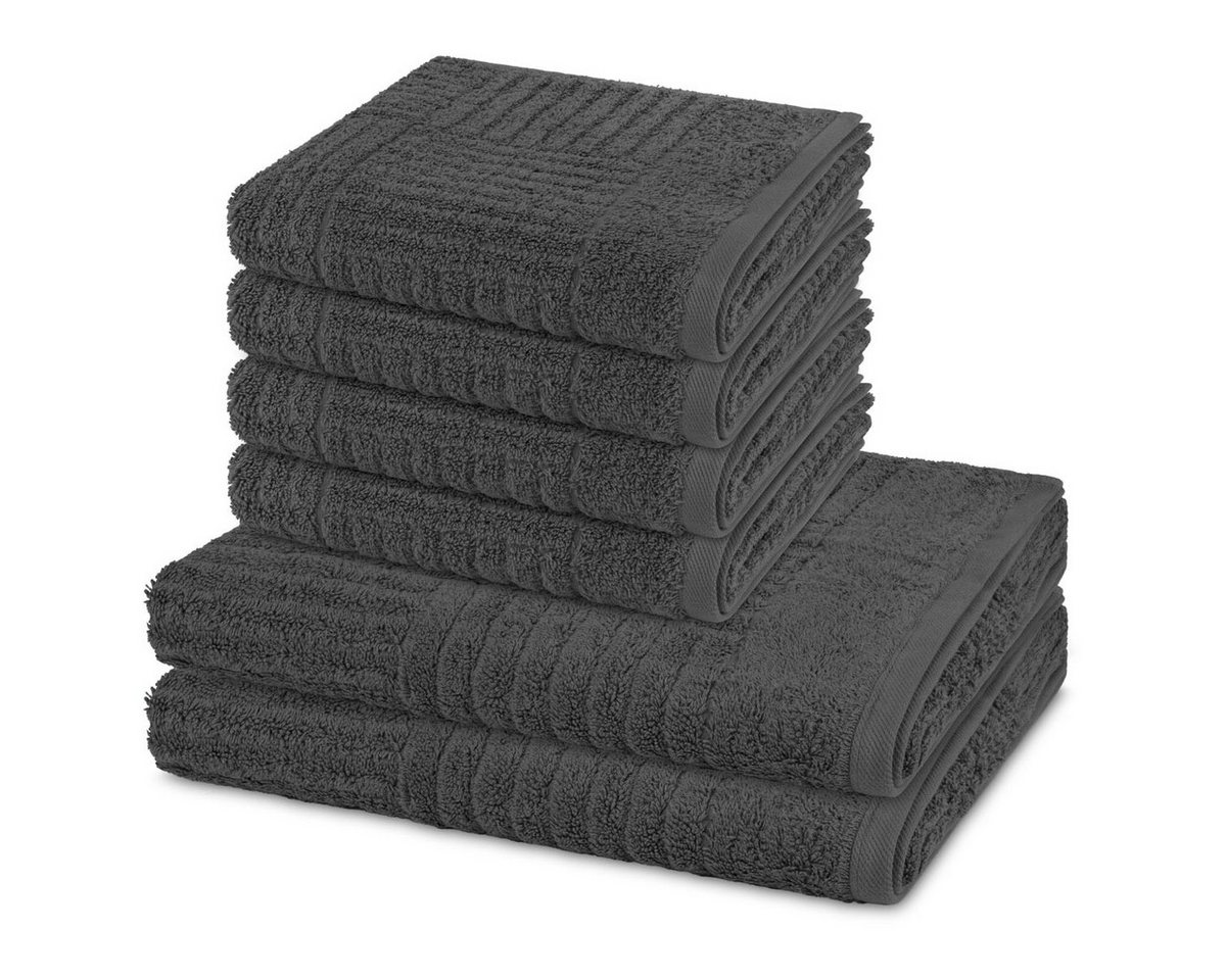 ROSS Handtuch Set Carre, Walkfrottee (Spar-Set, 6-St), 4 X Handtuch 2 X Duschtuch im Set - Baumwolle - Saugstark ROSS Handtuch Set Carre, Walkfrottee (Spar-Set, 6-St), 4 X Handtuch 2 X Duschtuch im Set - Baumwolle - Saugstark von ROSS