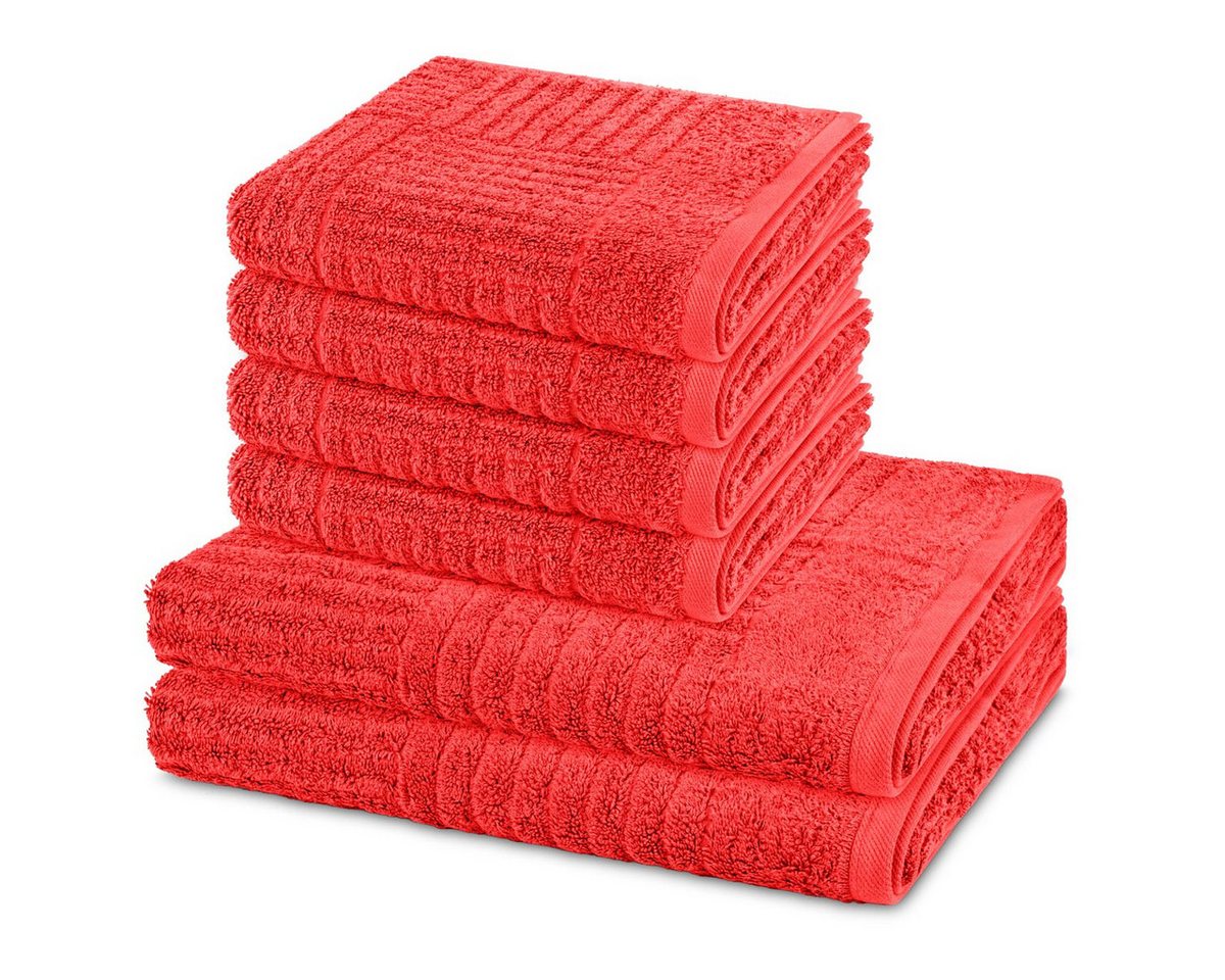 ROSS Handtuch Set Carre, Walkfrottee (Spar-Set, 6-St), 4 X Handtuch 2 X Duschtuch im Set - Baumwolle - Saugstark ROSS Handtuch Set Carre, Walkfrottee (Spar-Set, 6-St), 4 X Handtuch 2 X Duschtuch im Set - Baumwolle - Saugstark von ROSS