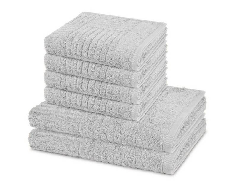 ROSS Handtuch Set Carre, Walkfrottee (Spar-Set, 6-St), 4 X Handtuch 2 X Duschtuch im Set - Baumwolle - Saugstark von ROSS