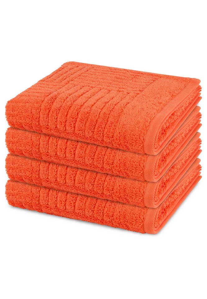 ROSS Handtuch Set Carre, Walkfrottee (Spar-Set, 4-St), 4 X Handtuch im Set - Baumwolle - Saugstark ROSS Handtuch Set Carre, Walkfrottee (Spar-Set, 4-St), 4 X Handtuch im Set - Baumwolle - Saugstark von ROSS