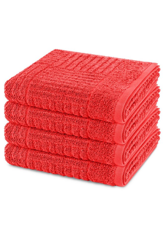 ROSS Handtuch Set Carre, Walkfrottee (Spar-Set, 4-St), 4 X Handtuch im Set - Baumwolle - Saugstark ROSS Handtuch Set Carre, Walkfrottee (Spar-Set, 4-St), 4 X Handtuch im Set - Baumwolle - Saugstark von ROSS