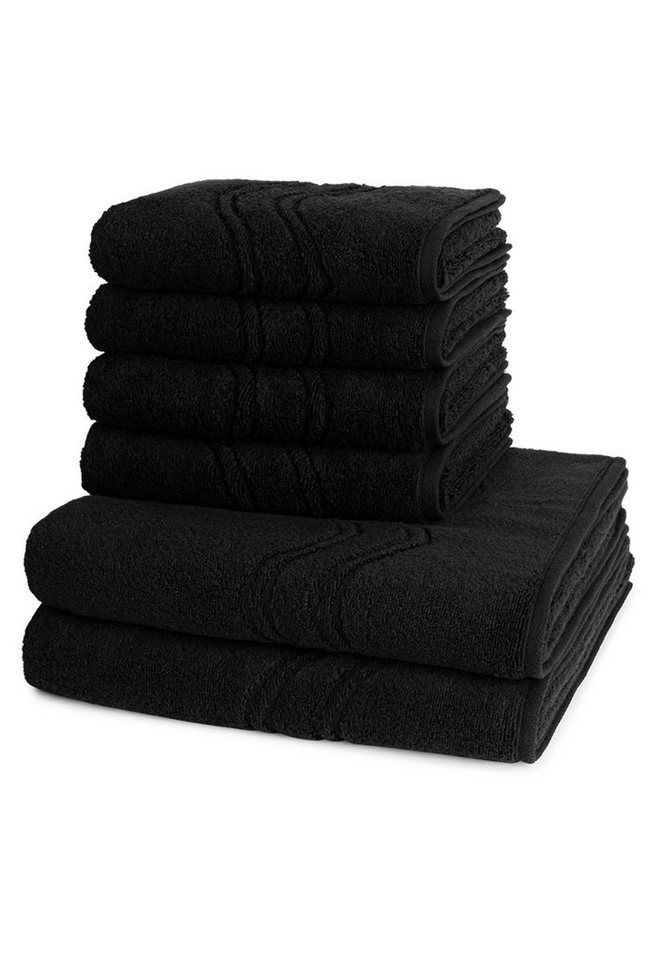 ROSS Handtuch Set Cashmere feeling, Walkfrottee, (Spar-Set, 6-tlg), 4 X Handtuch 2 X Duschtuch - im Set - Baumwolle - von ROSS