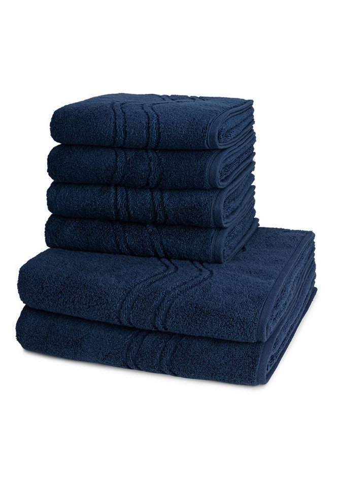 ROSS Handtuch Set Cashmere feeling, Walkfrottee, (Spar-Set, 6-tlg), 4 X Handtuch 2 X Duschtuch - im Set - Baumwolle - von ROSS