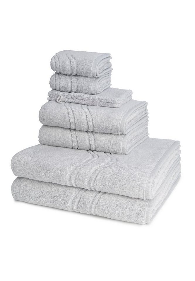 ROSS Handtuch Set Cashmere feeling, Walkfrottee (Spar-Set, 8-St), 2 X Wasch- 2 X Gäste- 2 X Dusch- 2 X Handtuch im Set - Baumwolle von ROSS