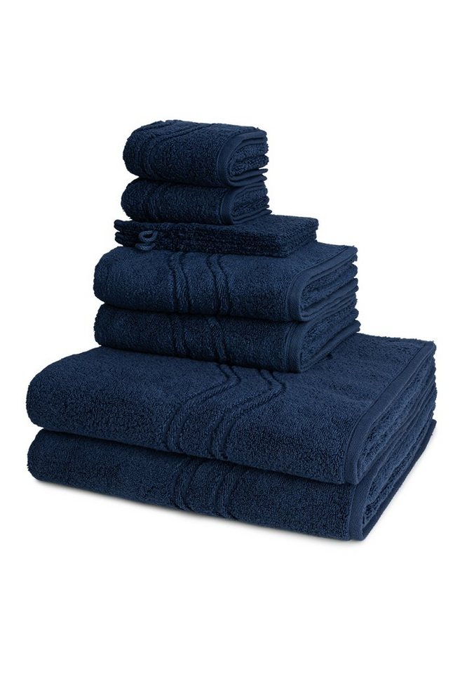 ROSS Handtuch Set Cashmere feeling, Walkfrottee (Spar-Set, 8-St), 2 X Wasch- 2 X Gäste- 2 X Dusch- 2 X Handtuch im Set - Baumwolle von ROSS