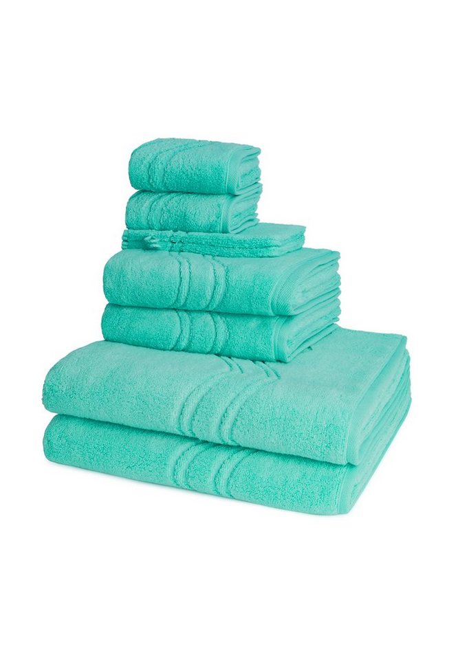 ROSS Handtuch Set Cashmere feeling, Walkfrottee (Spar-Set, 8-St), 2 X Wasch- 2 X Gäste- 2 X Dusch- 2 X Handtuch im Set - Baumwolle von ROSS