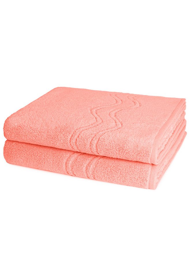 ROSS Handtuch Set Cashmere feeling, Walkfrottee (Spar-Set, 2-St), 2 X Duschtuch - Im Set - Baumwolle von ROSS
