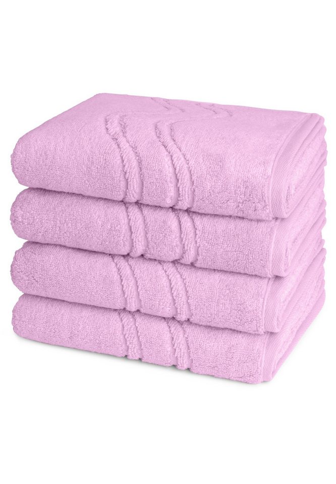 ROSS Handtuch Set Cashmere feeling, Walkfrottee (Spar-Set, 4-St), 4 X Handtuch im Set - Baumwolle - Saugstark von ROSS
