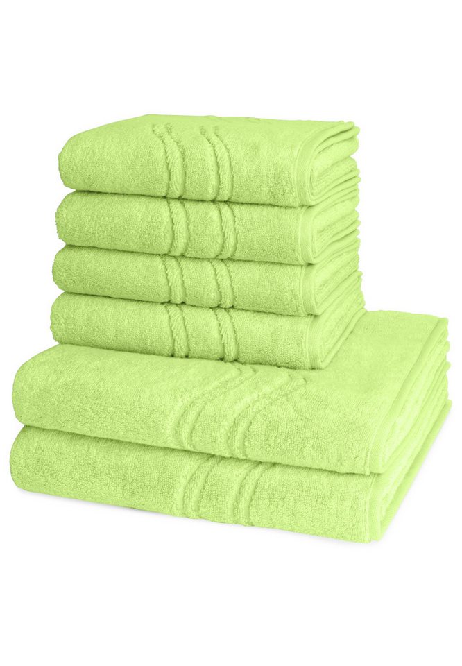ROSS Handtuch Set Cashmere feeling, Walkfrottee (Spar-Set, 6-St), 4 X Handtuch 2 X Duschtuch im Set - Baumwolle - Saugstark von ROSS