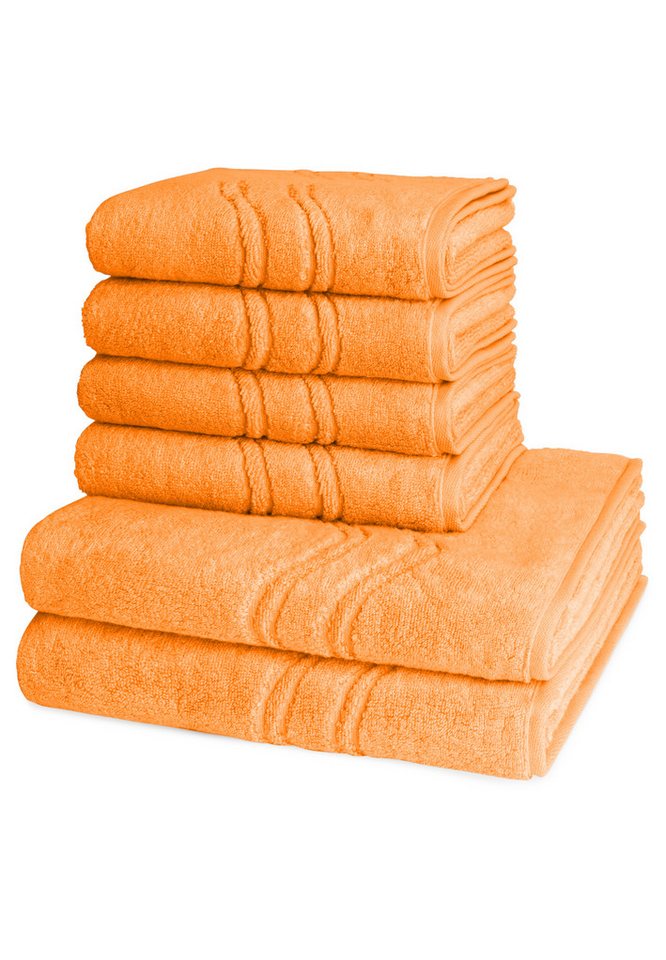 ROSS Handtuch Set Cashmere feeling, Walkfrottee (Spar-Set, 6-St), 4 X Handtuch 2 X Duschtuch im Set - Baumwolle - Saugstark von ROSS