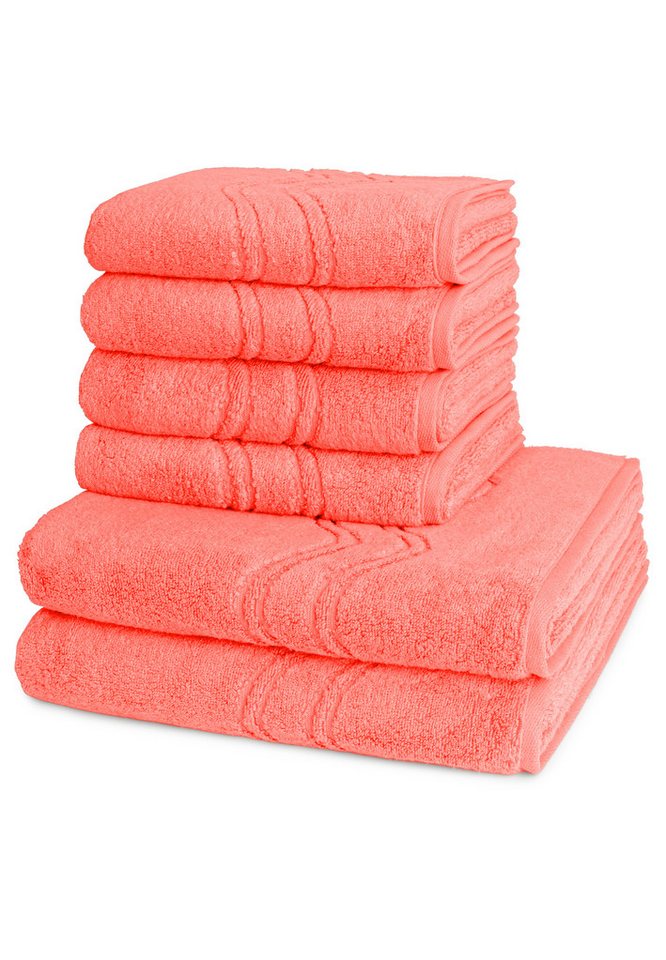 ROSS Handtuch Set Cashmere feeling, Walkfrottee (Spar-Set, 6-St), 4 X Handtuch 2 X Duschtuch im Set - Baumwolle - Saugstark von ROSS