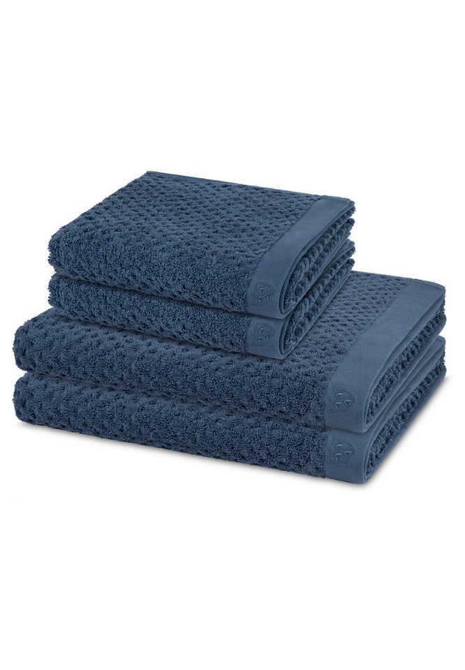 ROSS Handtuch Set Harmony, Walkfrottee (Spar-Set, 4-St), 2 X Handtuch 2 X Duschtuch im Set - Baumwolle - Saugstark von ROSS