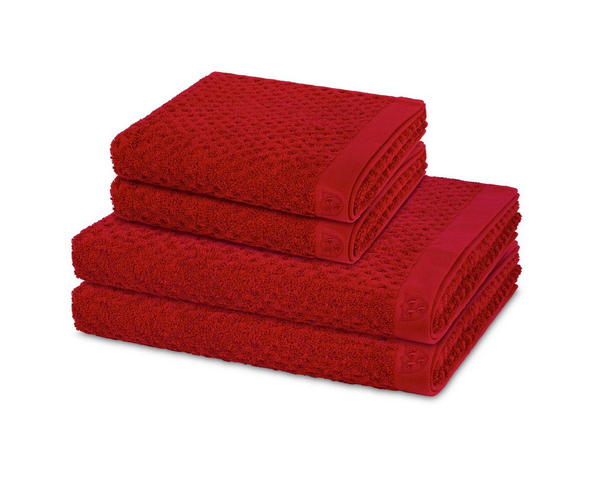 ROSS Handtuch Set Harmony, Walkfrottee (Spar-Set, 4-St), 2 X Handtuch 2 X Duschtuch im Set - Baumwolle - Saugstark von ROSS