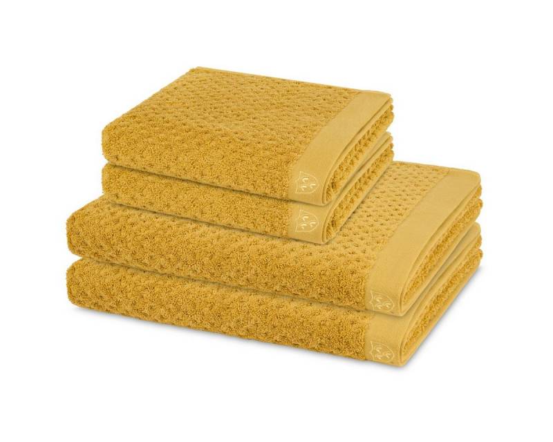 ROSS Handtuch Set Harmony, Walkfrottee (Spar-Set, 4-St), 2 X Handtuch 2 X Duschtuch im Set - Baumwolle - Saugstark von ROSS