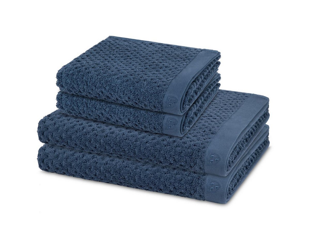 ROSS Handtuch Set Harmony, Walkfrottee (Spar-Set, 4-St), 2 X Handtuch 2 X Duschtuch im Set - Baumwolle - Saugstark von ROSS