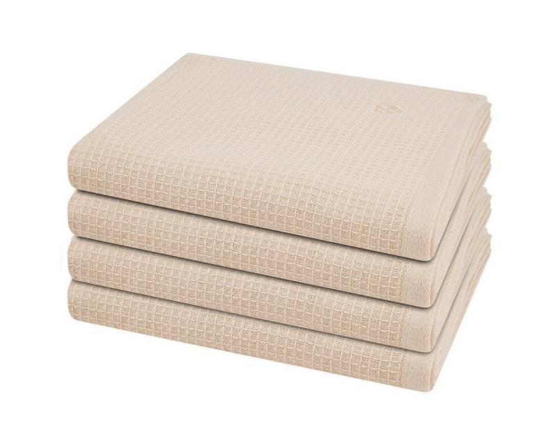 ROSS Handtuch Set Pique, Pique (Spar-Set, 4-St), 4 X Handtuch im Set - Baumwolle - Saugstark von ROSS