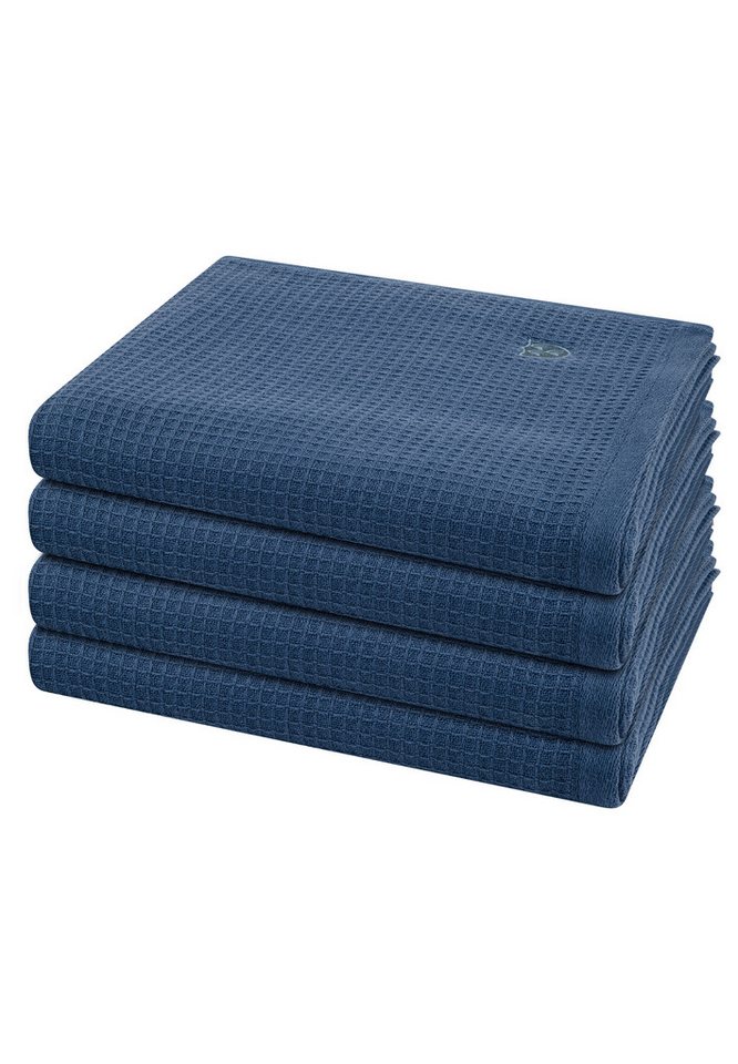 ROSS Handtuch Set Pique, Pique (Spar-Set, 4-St), 4 X Handtuch im Set - Baumwolle - Saugstark von ROSS