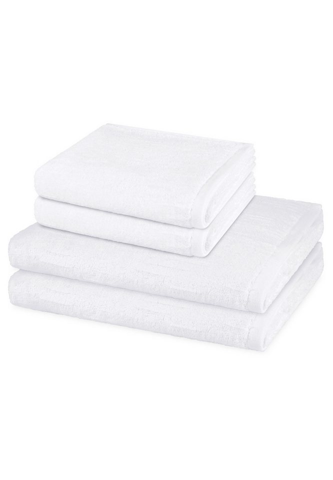 ROSS Handtuch Set Premium, Walkfrottee (Spar-Set, 4-St), 2 X Handtuch 2 X Duschtuch im Set - Baumwolle - Saugstark ROSS Handtuch Set Premium, Walkfrottee (Spar-Set, 4-St), 2 X Handtuch 2 X Duschtuch im Set - Baumwolle - Saugstark von ROSS