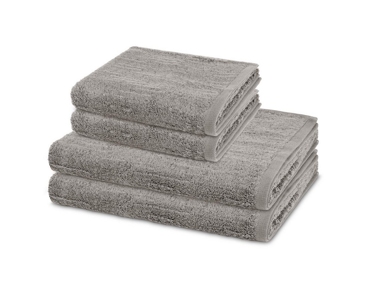 ROSS Handtuch Set Premium, Walkfrottee (Spar-Set, 4-St), 2 X Handtuch 2 X Duschtuch im Set - Baumwolle - Saugstark von ROSS