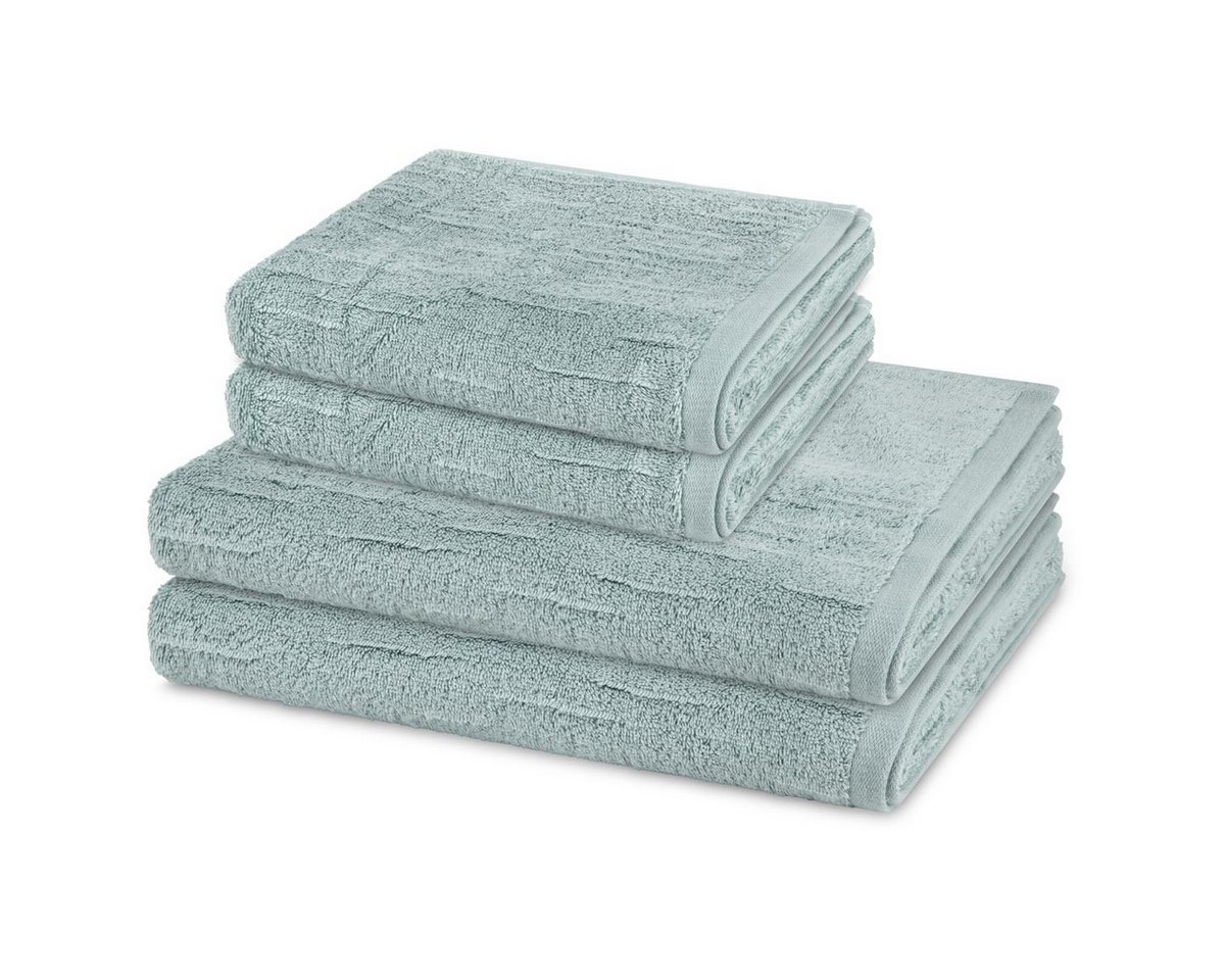 ROSS Handtuch Set Premium, Walkfrottee (Spar-Set, 4-St), 2 X Handtuch 2 X Duschtuch im Set - Baumwolle - Saugstark von ROSS