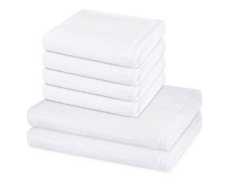ROSS Handtuch Set Premium, Walkfrottee (Spar-Set, 6-St), 4 X Handtuch 2 X Duschtuch im Set - Baumwolle - Saugstark ROSS Handtuch Set Premium, Walkfrottee (Spar-Set, 6-St), 4 X Handtuch 2 X Duschtuch im Set - Baumwolle - Saugstark von ROSS