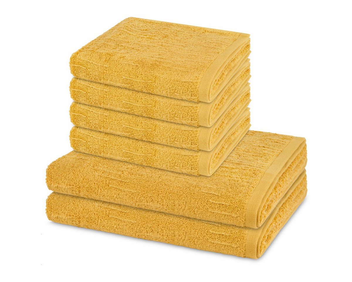 ROSS Handtuch Set Premium, Walkfrottee (Spar-Set, 6-St), 4 X Handtuch 2 X Duschtuch im Set - Baumwolle - Saugstark von ROSS