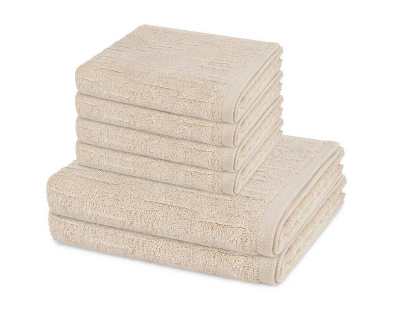 ROSS Handtuch Set Premium, Walkfrottee (Spar-Set, 6-St), 4 X Handtuch 2 X Duschtuch im Set - Baumwolle - Saugstark ROSS Handtuch Set Premium, Walkfrottee (Spar-Set, 6-St), 4 X Handtuch 2 X Duschtuch im Set - Baumwolle - Saugstark von ROSS