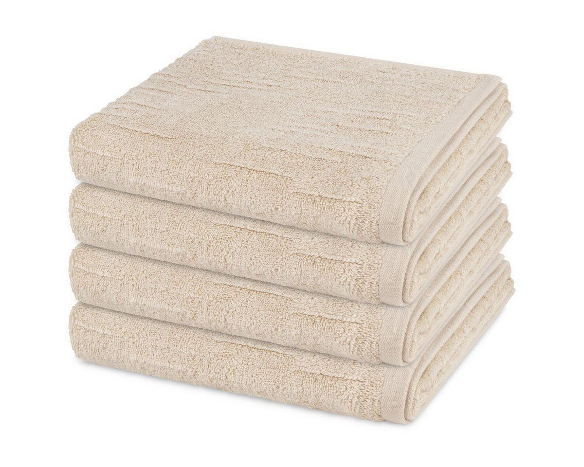 ROSS Handtuch Set Premium, Walkfrottee (Spar-Set, 4-St), 4 X Handtuch im Set - Baumwolle - Saugstark von ROSS