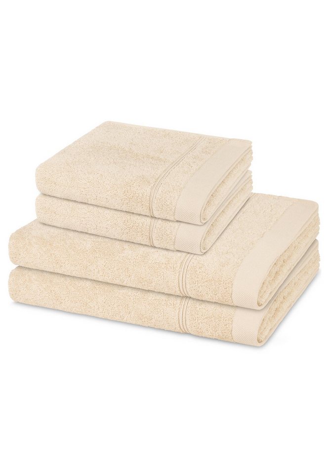 ROSS Handtuch Set Rubin, Walkfrottee (Spar-Set, 4-St), 2 X Handtuch 2 X Duschtuch im Set - Baumwolle - Saugstark ROSS Handtuch Set Rubin, Walkfrottee (Spar-Set, 4-St), 2 X Handtuch 2 X Duschtuch im Set - Baumwolle - Saugstark von ROSS