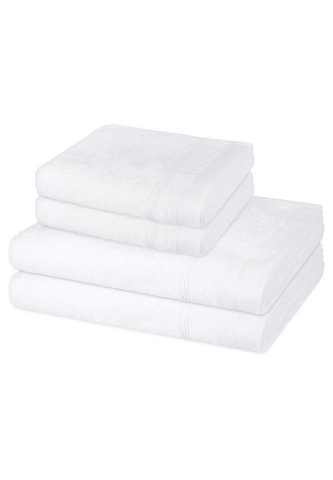 ROSS Handtuch Set Rubin, Walkfrottee (Spar-Set, 4-St), 2 X Handtuch 2 X Duschtuch im Set - Baumwolle - Saugstark ROSS Handtuch Set Rubin, Walkfrottee (Spar-Set, 4-St), 2 X Handtuch 2 X Duschtuch im Set - Baumwolle - Saugstark von ROSS