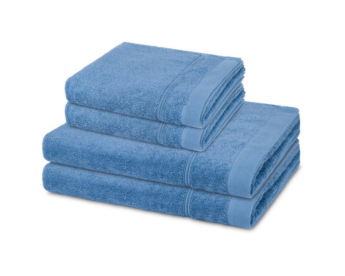 ROSS Handtuch Set Rubin, Walkfrottee (Spar-Set, 4-St), 2 X Handtuch 2 X Duschtuch im Set - Baumwolle - Saugstark von ROSS