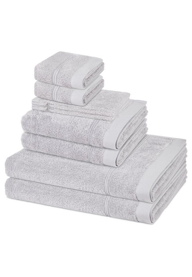 ROSS Handtuch Set Rubin, Walkfrottee (Spar-Set, 8-St), 2 X Wasch- 2 X Gäste- 2 X Dusch- 2 X Handtuch im Set - Baumwolle ROSS Handtuch Set Rubin, Walkfrottee (Spar-Set, 8-St), 2 X Wasch- 2 X Gäste- 2 X Dusch- 2 X Handtuch im Set - Baumwolle von ROSS