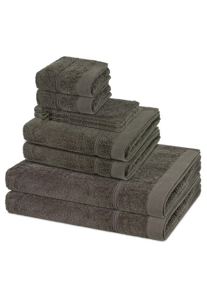 ROSS Handtuch Set Rubin, Walkfrottee (Spar-Set, 8-St), 2 X Wasch- 2 X Gäste- 2 X Dusch- 2 X Handtuch im Set - Baumwolle ROSS Handtuch Set Rubin, Walkfrottee (Spar-Set, 8-St), 2 X Wasch- 2 X Gäste- 2 X Dusch- 2 X Handtuch im Set - Baumwolle von ROSS