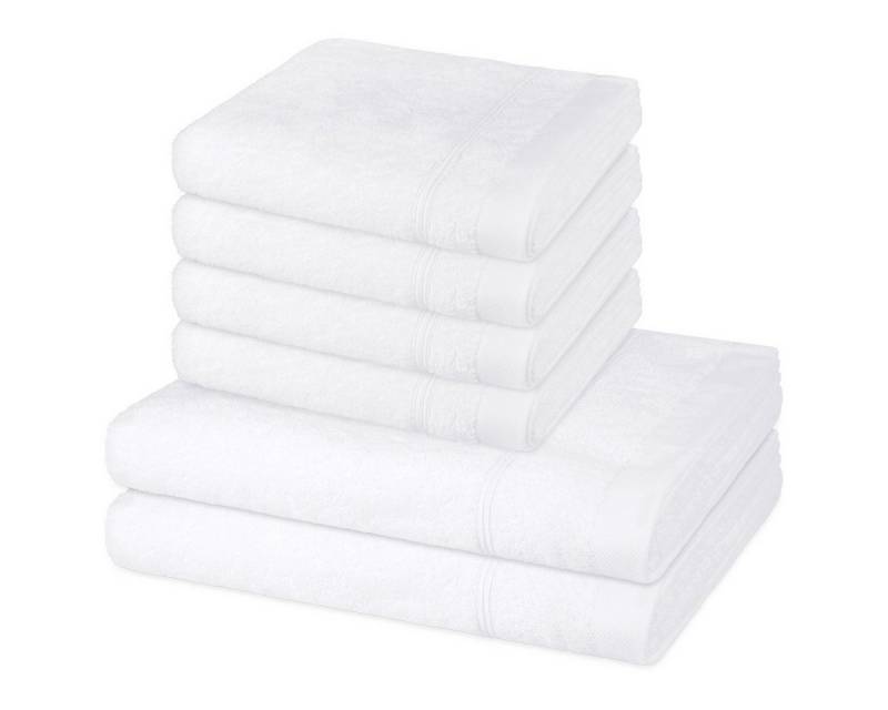 ROSS Handtuch Set Rubin, Walkfrottee (Spar-Set, 6-St), 4 X Handtuch 2 X Duschtuch im Set - Baumwolle - Saugstark von ROSS